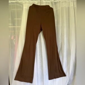 Brown Corduroy Yoga Style Flare Pant